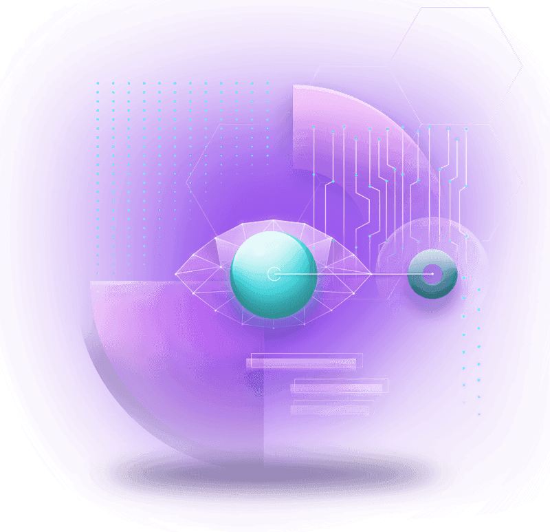 Abstract eye representing operational visibility